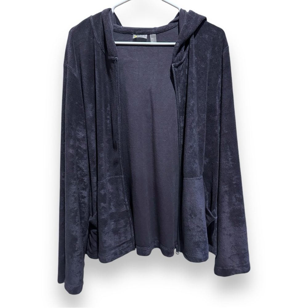 NWT Zella soft terry zip up hoodie - Picture 4 of 9